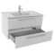 Wall Mount Bathroom Vanity, Modern, 33